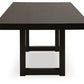 Neymorton Dark Grayish Brown 11 Pc Dining Set