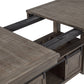 D760 Walnut Finish Extendable Dining Set