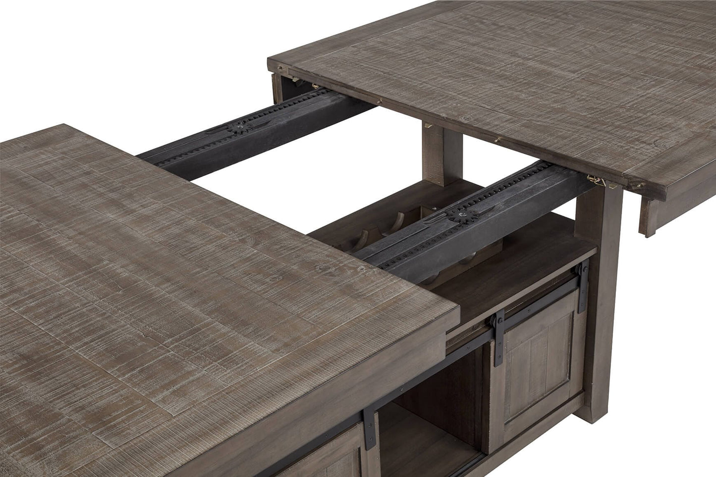 D760 Walnut Finish Extendable Dining Set