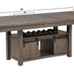 D760 Walnut Finish Extendable Dining Set