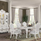 McFerran D8300 White Dining Room Set