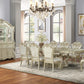 Monique Champagne Finish 9 Pc Dining Set