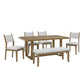Darla 6 Pc Walnut Finish Dining Collection