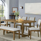 Darla 6 Pc Walnut Finish Dining Collection