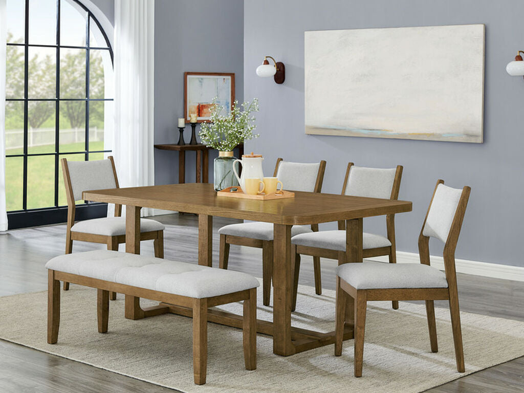 Darla 6 Pc Walnut Finish Dining Collection