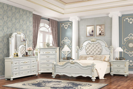 Destiny Classic White Bedroom Collection by Cosmos