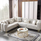Diamond Ivory Sectional by Demka Furnishings