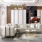 Diamond Ivory Sectional by Demka Furnishings
