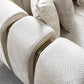 Diamond Ivory Sectional by Demka Furnishings