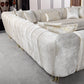 Diamond Ivory Sectional by Demka Furnishings