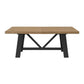 Charleston Trestle Dining Set Natural & Black