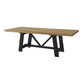 Charleston Trestle Dining Set Natural & Black