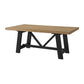 Charleston Trestle Dining Set Natural & Black