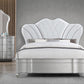Eros Silver Finish 4 Pc Bedroom Set by Galaxy