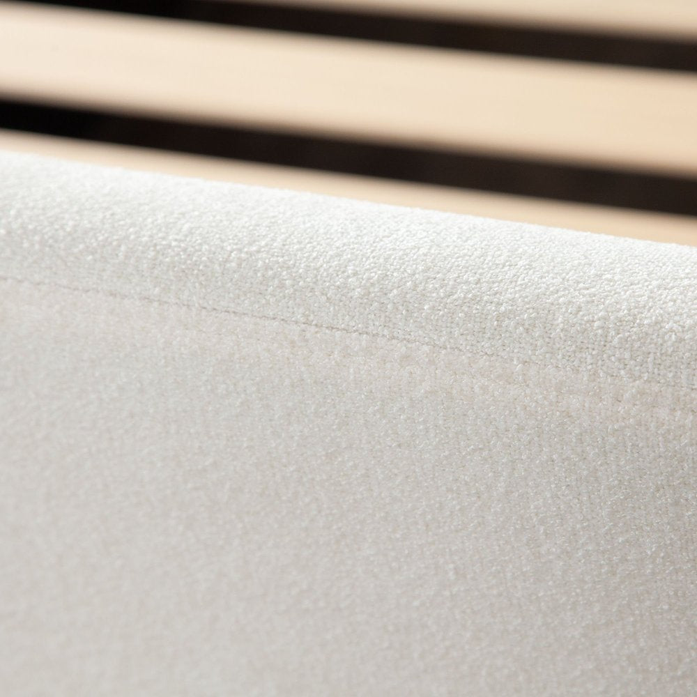 Eve Ivory Fabric Bed by Diamond Sofa