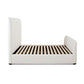 Eve Ivory Fabric Bed by Diamond Sofa