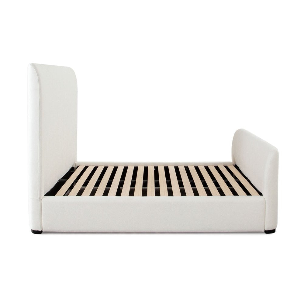 Eve Ivory Fabric Bed by Diamond Sofa