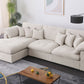 Eloise Beige Chenille Sectional 81481