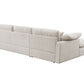 Eloise Beige Chenille Sectional 81481