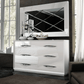 Emporio 5 Pc Wall Bedroom Collection - White Finish