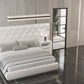 Emporio 5 Pc Wall Bedroom Collection - White Finish