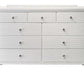 Evans B4710 White 4 Pc Bedroom Collection