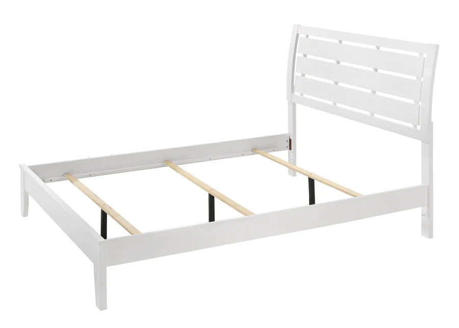 Evans B4710 White 4 Pc King Bedroom Set