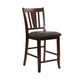 F2329 Juego de comedor contemporáneo de madera marrón rosado oscuro - Hoja de mariposa