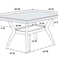 Livingston F2290 Dining Set - Poundex Furniture