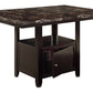Soho 6 Pc F2461 Dining Set - Black or Silver Chairs
