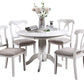 F2560 Classic Design 5 Pc Dining Set - White