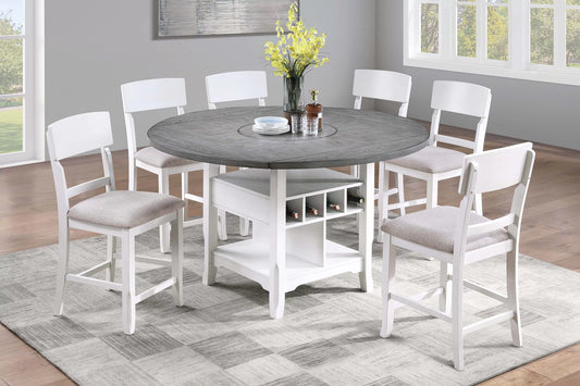 F2702 Dining Set Built in Leaf & Lazy Susan
