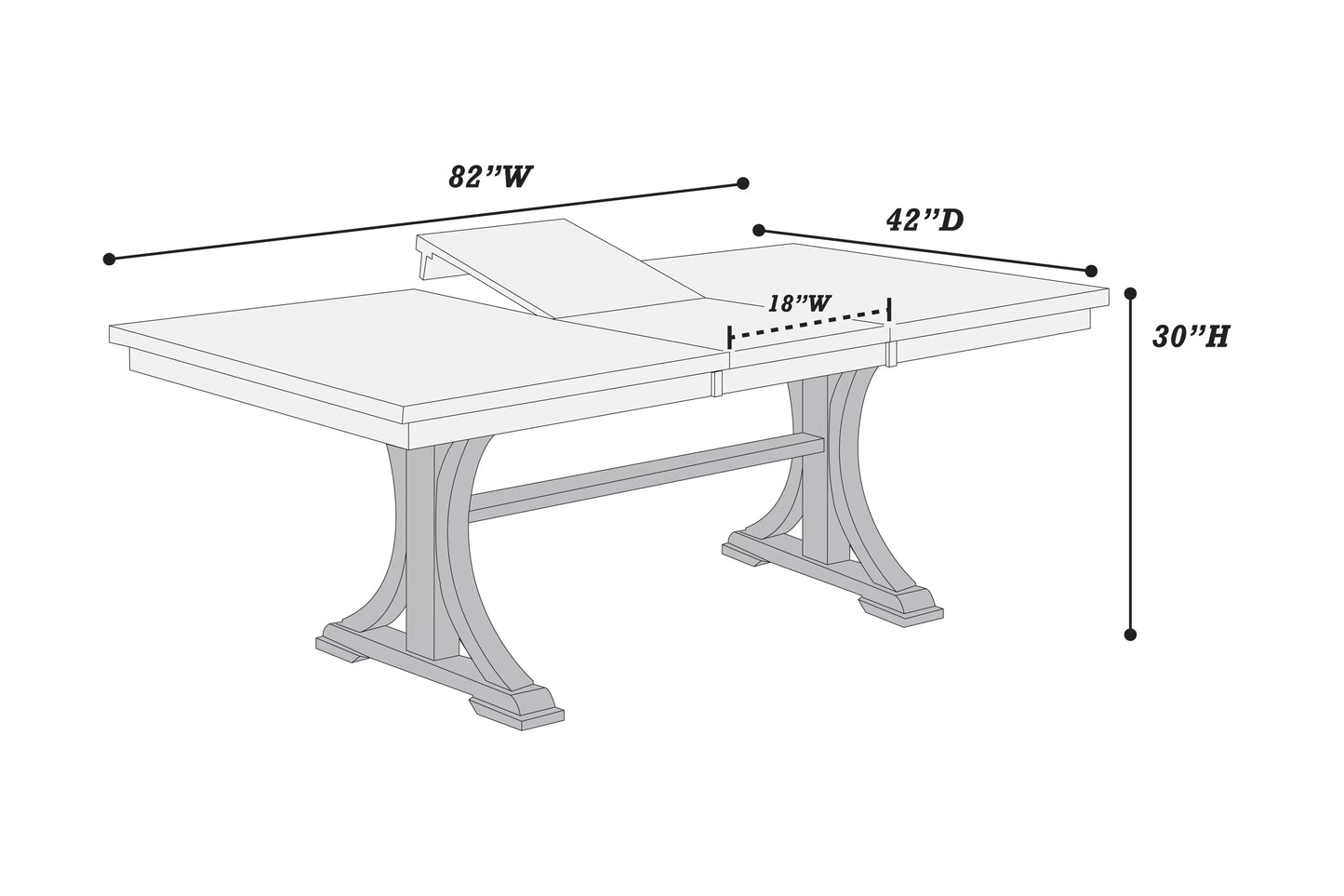 F2703 Poundex 7 Pc Dining Set