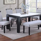 Poundex F2704 Modern 6-7 Pc Dining Set
