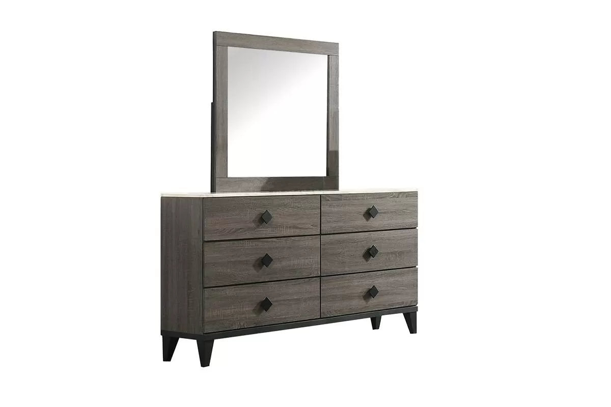 F9560 Grey Bedroom Set 4 Pc King