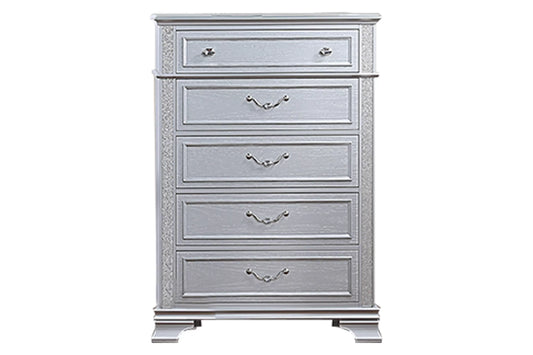 F5599 Gray 5 Drawer Chest