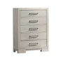 F5609 Gray 5 Drawer Chest