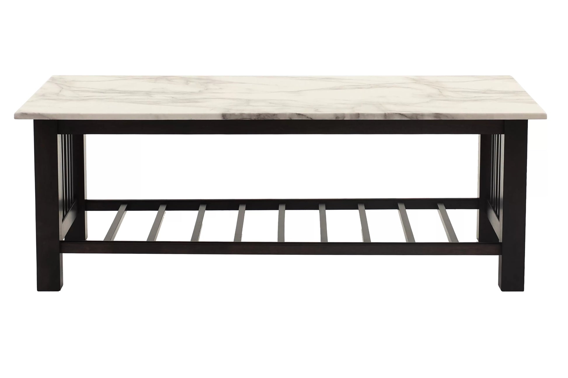 Faux Marble Coffee Table F6393 - Poundex Furniture – Bradley Home