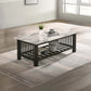 F6393 Coffee & End Tables - Faux Marble Top