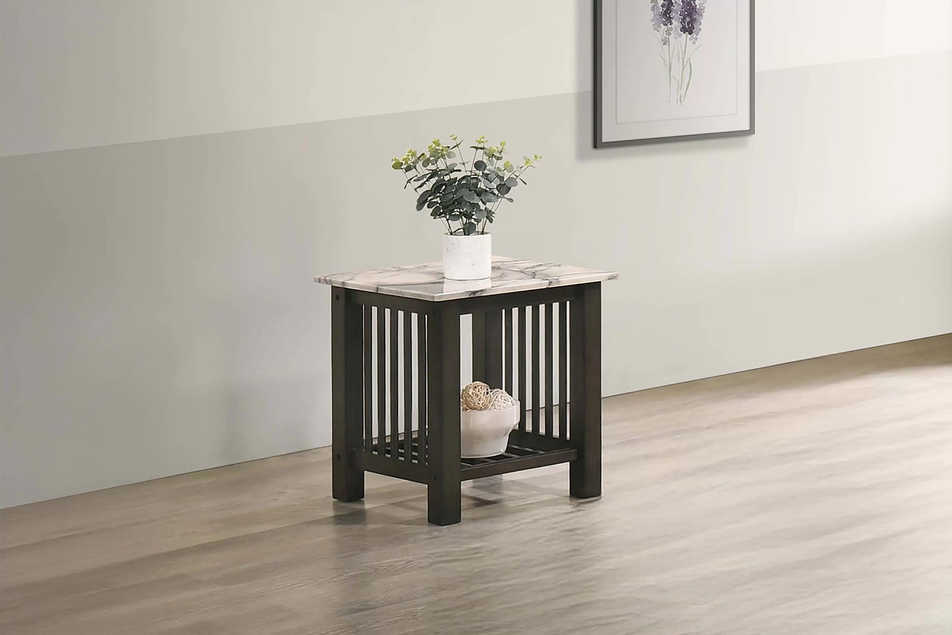 Faux Marble Coffee Table F6393 - Poundex Furniture – Bradley Home
