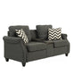 F6411 Sofa & Loveseat w/USB Console by Poundex
