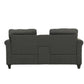 F6411 Sofa & Loveseat w/USB Console by Poundex