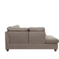 F6416 Mocha 3 Pc Reversible Sectional
