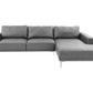 F6429 Antique Grey or Blue Leatherette 2 Pc Sectional