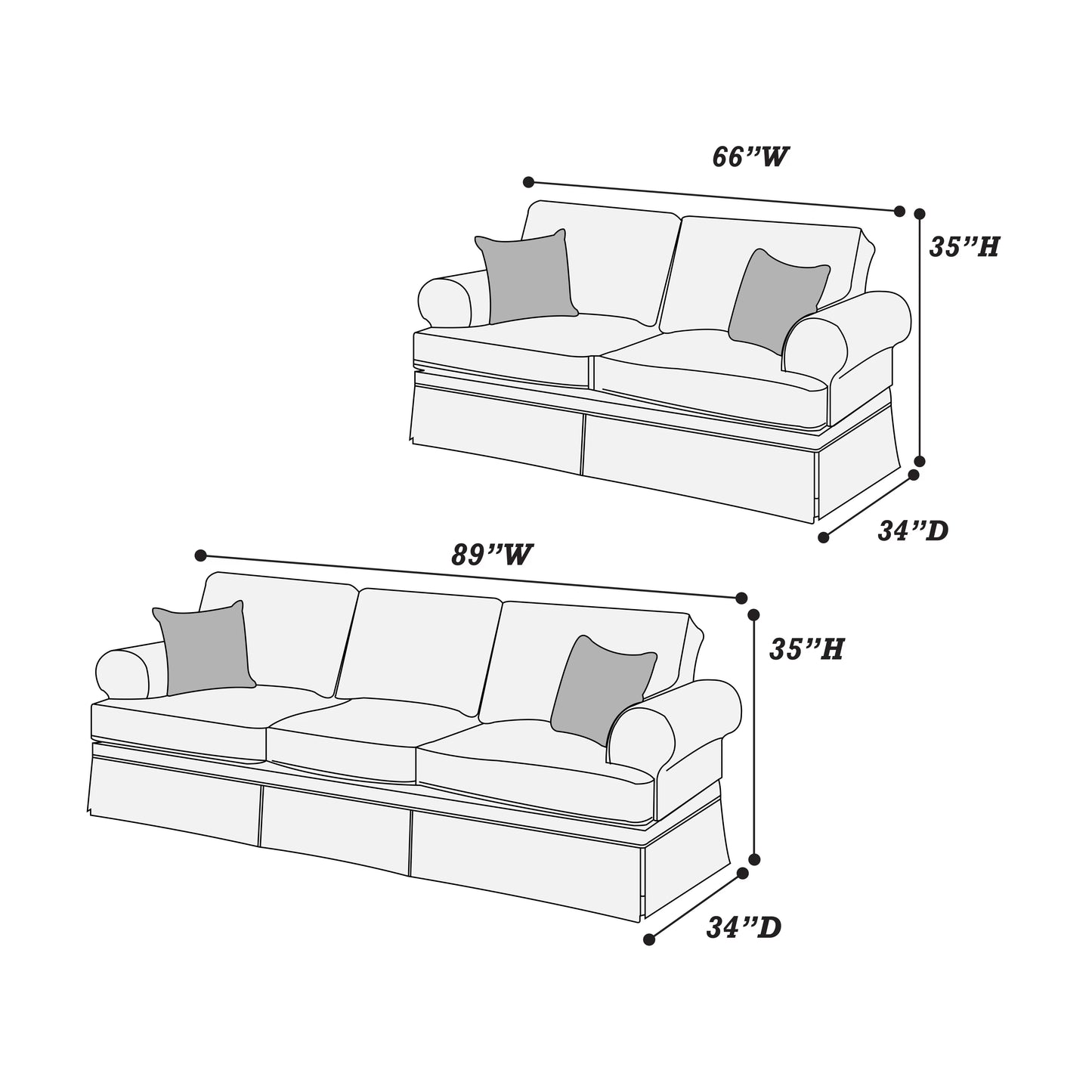 F6441 Redondo 2 Pc Sofa Collection - 2 Color Options