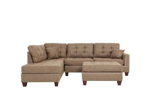 Poundex F6504 La Jolla Sectional - Coffee