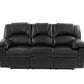 Poundex 2 Pc Motion Sofa Set - Black or Espresso