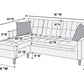 F7084 Carson Reversible Sectional - 3 Colors