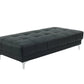 F7228 XL Black Cocktail Ottoman