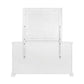 Clara 4 Pc Distressed White Finish Bedroom Set